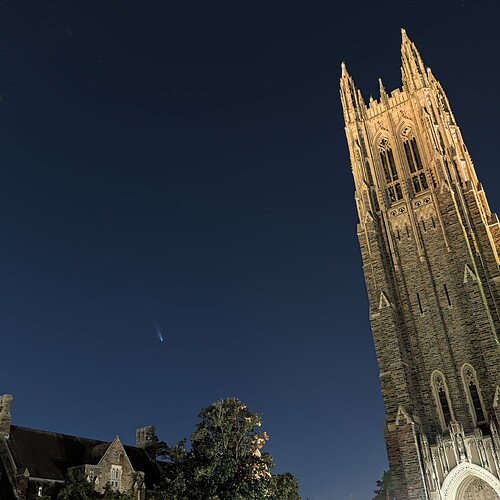 Tsuchinshan–ATLAS over Duke Chapel