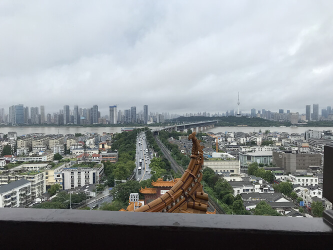 黄鹤楼上的武汉长江大桥.HEIC